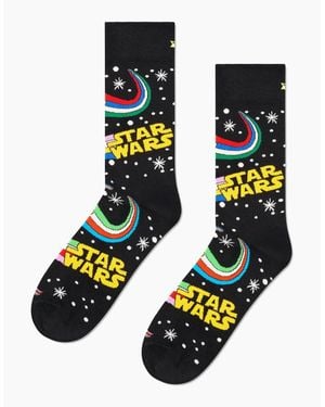 Happy Socks Star Wars Title Socks - Black