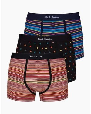 Paul Smith 3 Pk Boxer Shorts Spot/Stripe/Multi - Blue