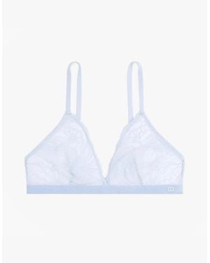 Tommy Hilfiger Floral Lace Triangle Bra Sweet - White