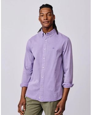 aubi Hessle Button Down Shirt - Purple