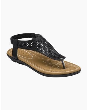 Lotus Vena Sandals - Black