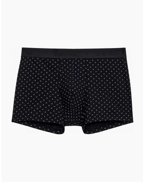 Hom Max Microfibre Boxer Brief, Print - Blue