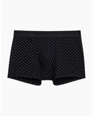 Hom Max Microfibre Boxer Brief, Print - Blue