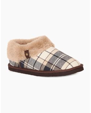 Barbour Eloise Tartan Bootie Slippers - Multicolour