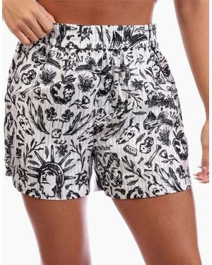 Off-White c/o Virgil Abloh Tattoo Pyjama Shorts - White