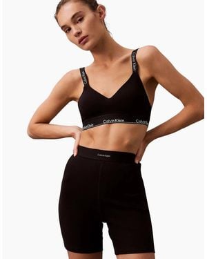 Calvin Klein Modern Rib Cycling Shorts - Black