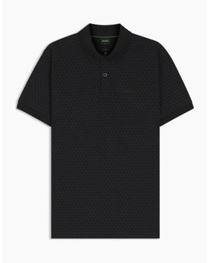 BOSS Pl Goc Chip Pattern 10277283 0 Polo Shirt - Black