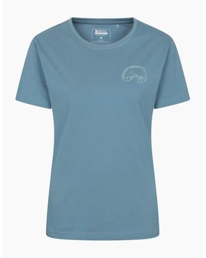 Mountain Warehouse Ladies Tree Ring Relaxed Fit T-Shirt - Blue