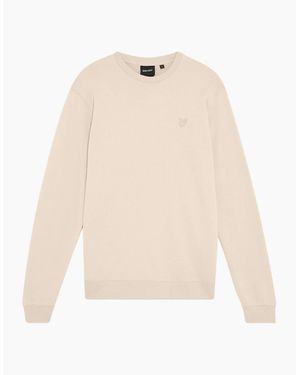 Lyle & Scott Lyle & Scott Superfine Crew Neck Sweatshirt - White