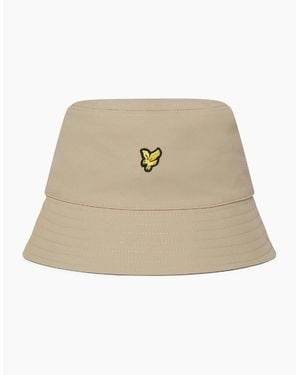 Lyle & Scott Reversible Bucket Hat - Natural