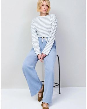 Ro&zo Light Cord Drawstring Waist Trousers - Blue