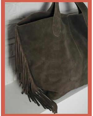 Nooki Design Vancouver Suede Tote - Grey