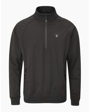 Farah Kala Quarter Zip Jacket - Grey