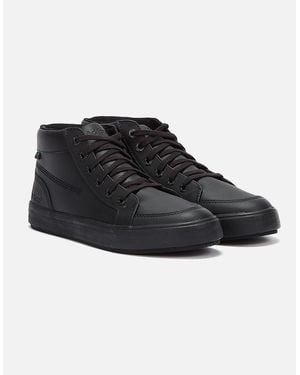 Kickers Tovni Hi Leather Shoes - Black