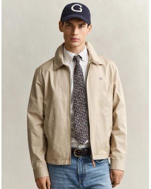 GANT Cotton Windcheater Jacket - Natural