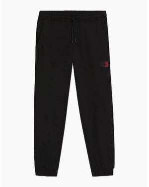 BOSS Danopan Solid Patterned Slim Joggers - Black