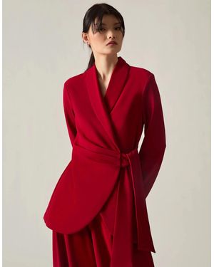 James Lakeland Side Sash Blazer - Red