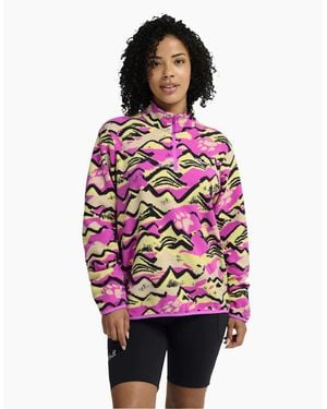 Jack Wolfskin Paw Era 100 Half Zip Fleece - Pink