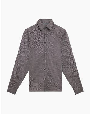 Ted Baker Jozef Mini Geo Print Shirt - Grey