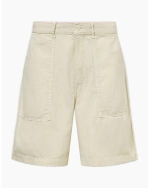 Belstaff Martime Shorts Cream - Natural
