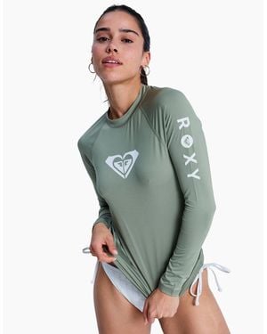 Roxy Whole Hearted Upf 50 Surf Rash Vest - Green