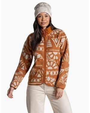 Craghoppers Dante Patterned Full Zip Fleece - Brown