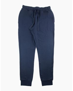 Emporio Armani Loungewear Back Logo Trouser Marine - Blue