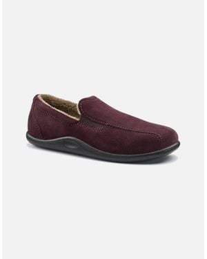 Hotter Relax Warm Lined Slippers - Purple