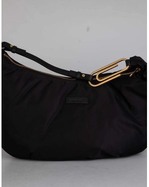 Off-White c/o Virgil Abloh Paperclip Hobo Nylon Bag - Black