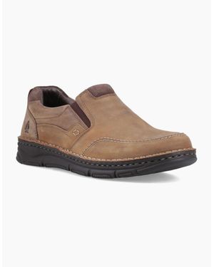 Hush Puppies Franco Slip On Shoes - Brown
