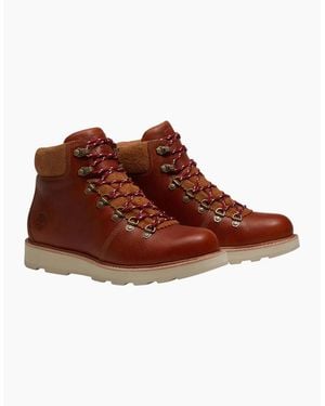 Timberland Britton Mills Mid Lace Up Waterproof Boots - Brown