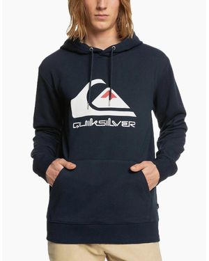 Quiksilver Big Logo Casual Pullover Hoodie - Blue