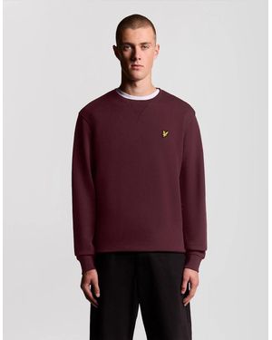 Lyle & Scott Cotton Crew Neck Sweatshirt - Red