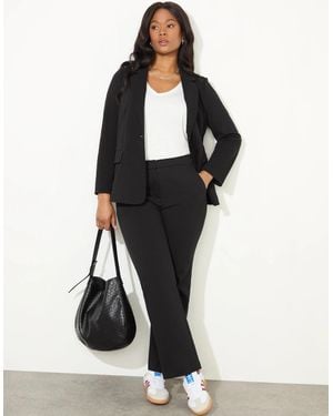 Live Unlimited London Petite Ponte Trouser - Black