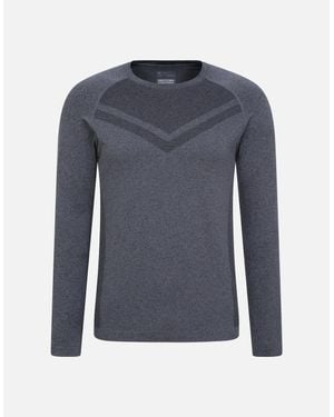Mountain Warehouse Ventina Seamless Base Layer Top - Blue