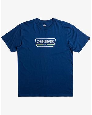 Quiksilver Range Life Front Short Sleeve T-Shirt - Blue