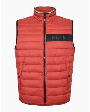BOSS Darolan Sleeveless Gilet - Red