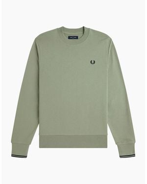 Fred Perry Crew Neck Sweatshirt - Green