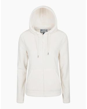 Mountain Warehouse Ladies Snaggle Fleece Hoodie - White