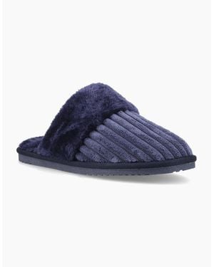 Hush Puppies Arianna Cord Polyester Slippers - Blue