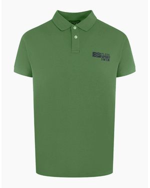 Philipp Plein Plein Sport Classic Logo Stretch Polo Shirt - Green