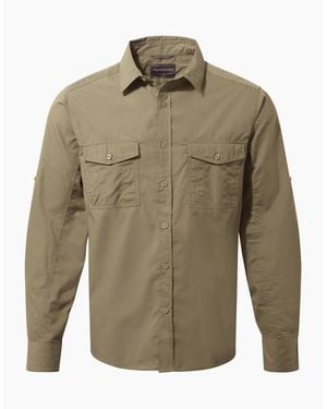 Craghoppers Expert Kiwi Long-Sleeved Shirt - Green