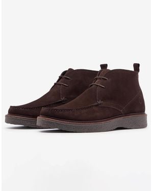 Oliver Sweeney Xixona Calf Suede Moccasin Boots - Brown