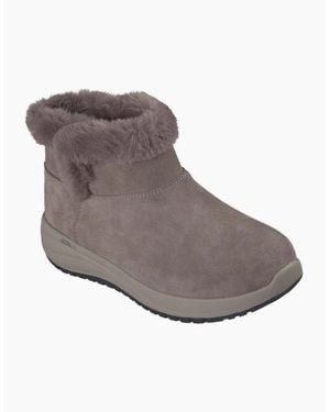 Skechers On-The-Go Stellar Cosy Step Ankle Boots - Grey