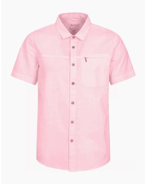 Mountain Warehouse Coconut Slub Short-Sleeved Shirt - Pink
