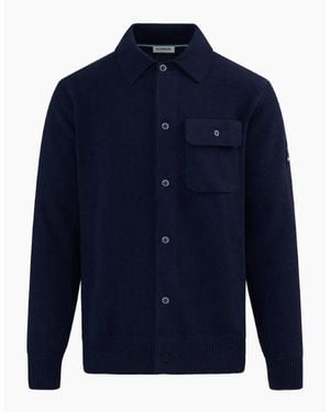 Sandbanks Rib Detail Btn Through Overshirt - Blue