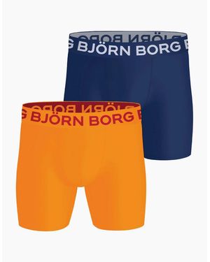 Björn Borg 2-Pack Sports Performance Boxer Briefs - Orange