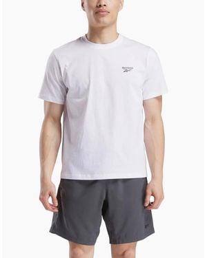 Reebok Cody Crew Neck Tee Cotton Short Sleeve T-Shirts - White