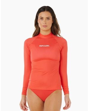 Rip Curl Rip Curl Classic Surf Long Sleeve Rash Vest - Red