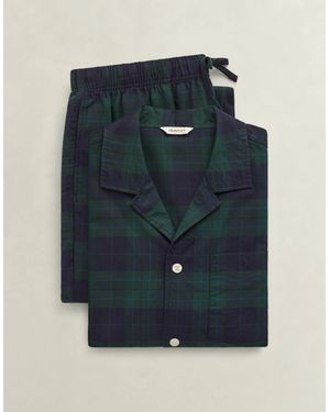 GANT Checked Pyjama Set Giftbox - Blue